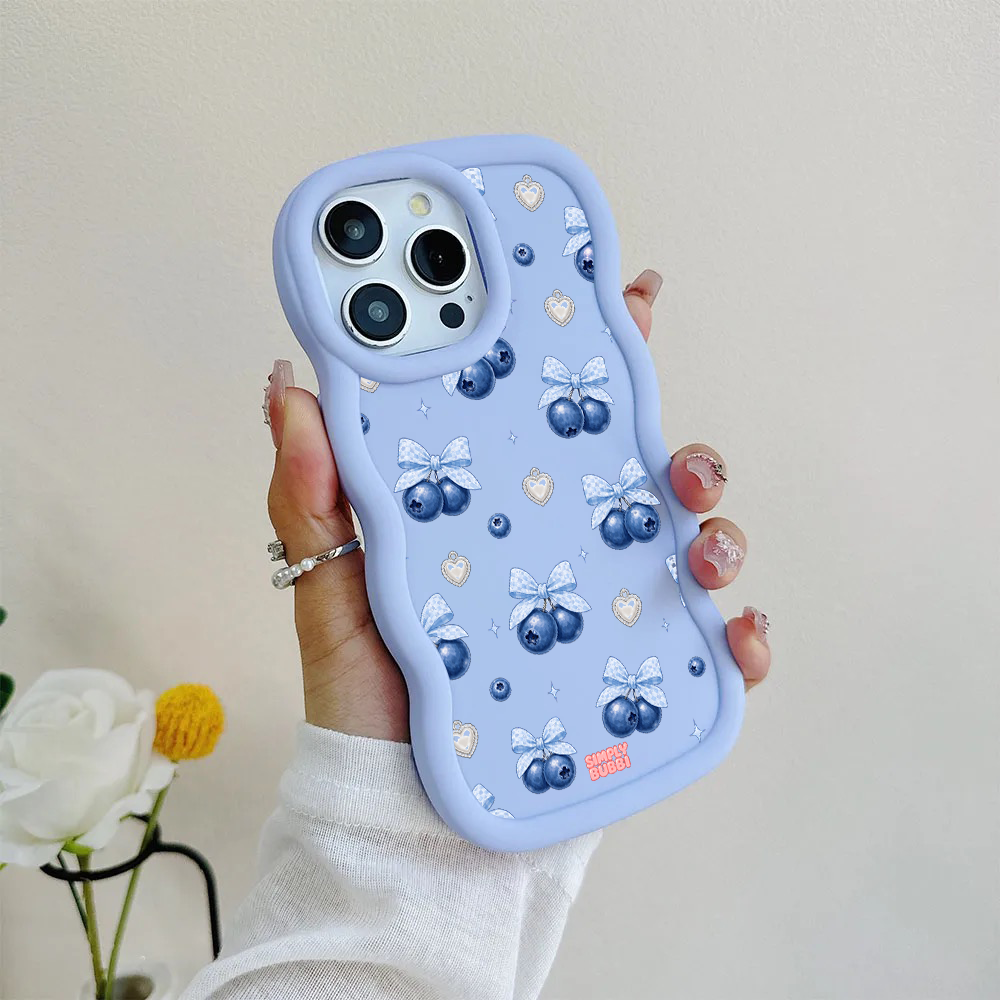 Blueberry Gingham Coquette Wavy iPhone Case – product view 8