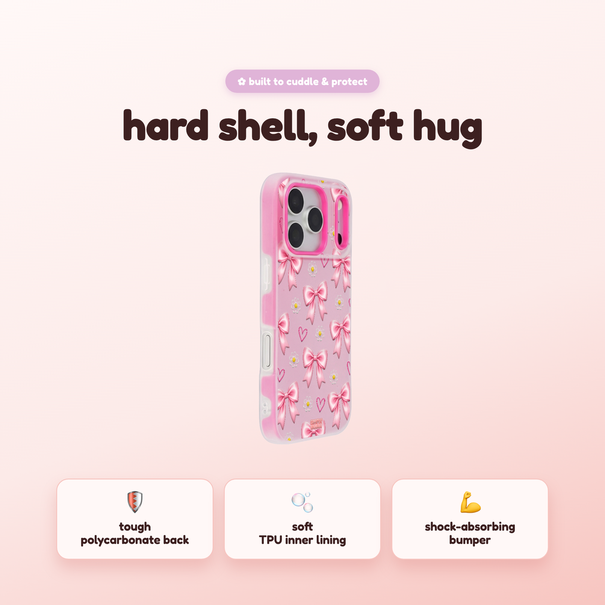 Daisy Bows Pop iPhone Case – product view 2