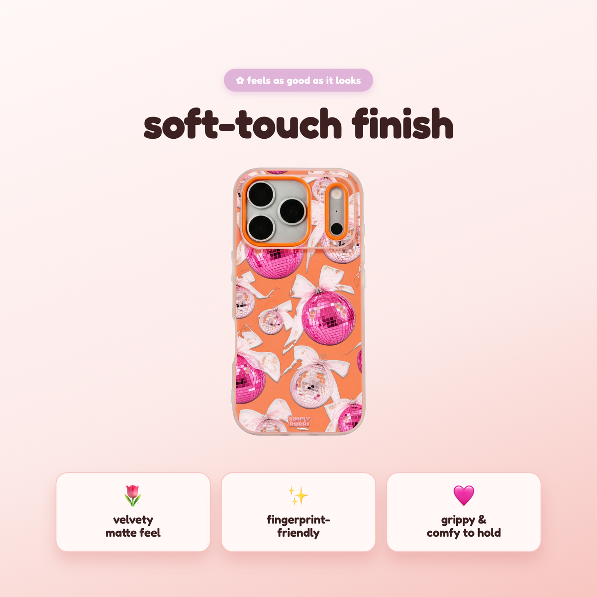Disco Bows Pop iPhone Case – product view 5