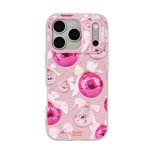 Pink Disco Ornament Organza Repeat Pop iPhone Case – Blush color