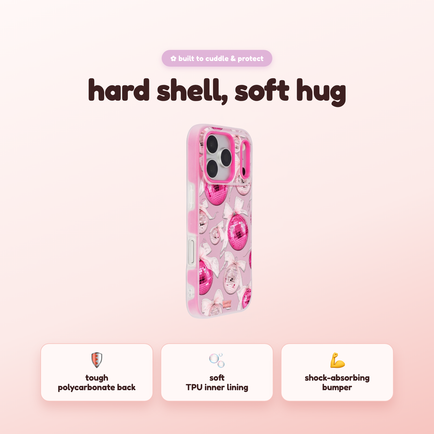 Pink Disco Ornament Organza Repeat Pop iPhone Case