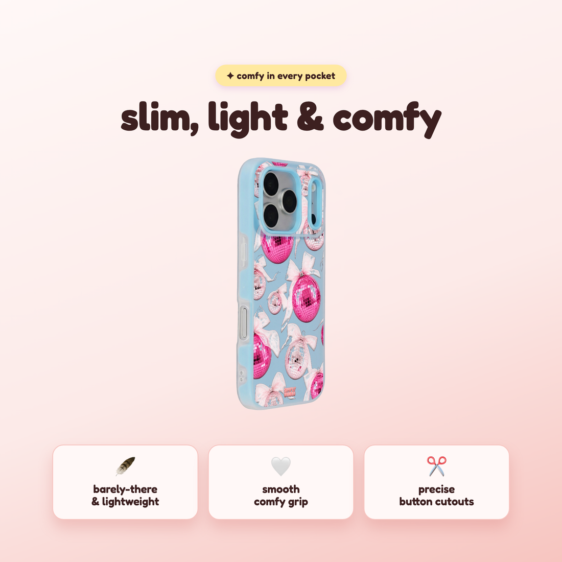 Pink Disco Ornament Organza Repeat Pop iPhone Case