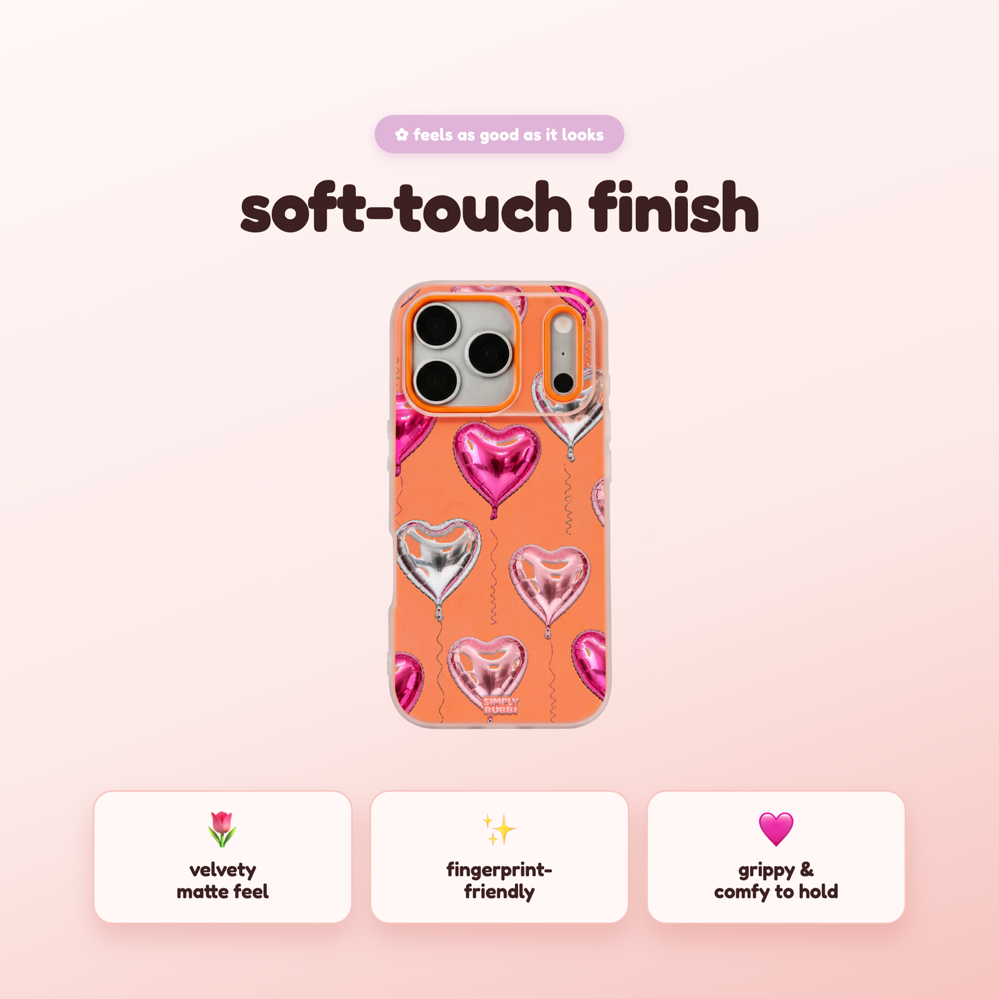 Foil Heart Balloon Repeat Pop iPhone Case – product view 5