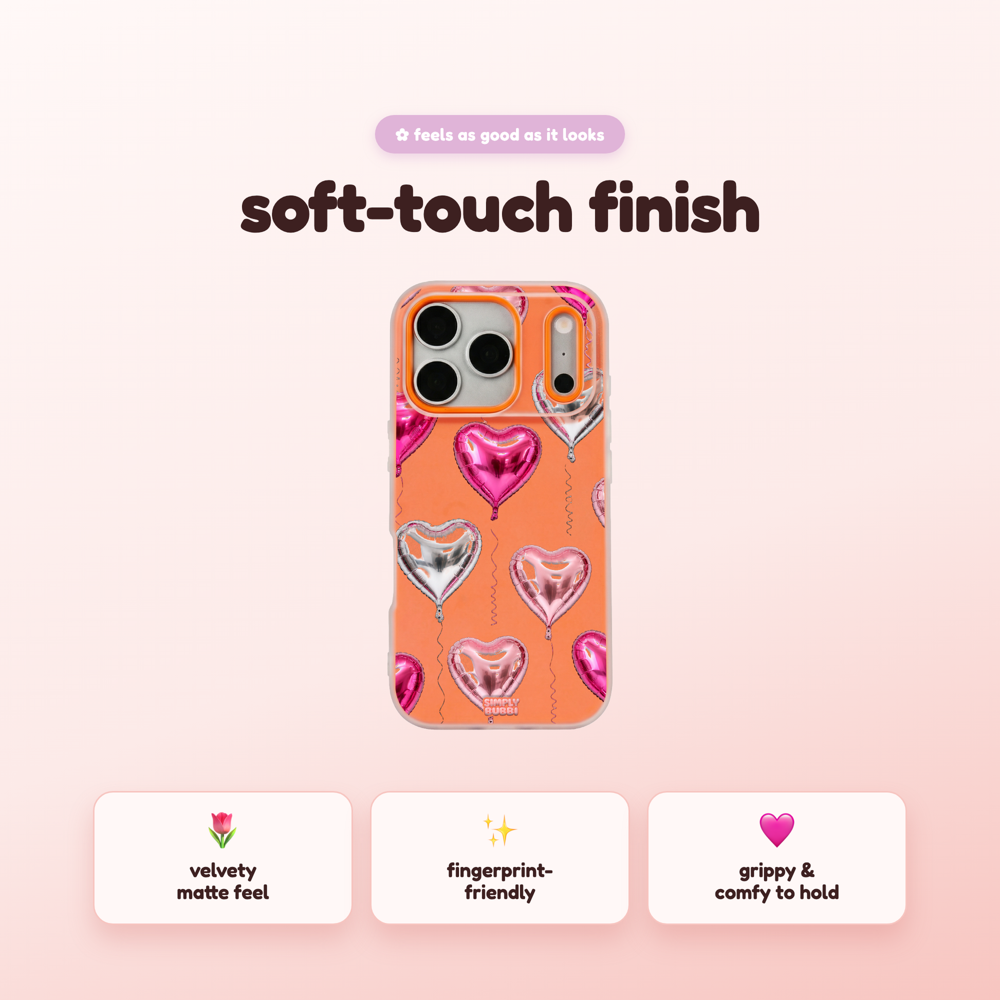 Foil Heart Balloon Repeat Pop iPhone Case – product view 5
