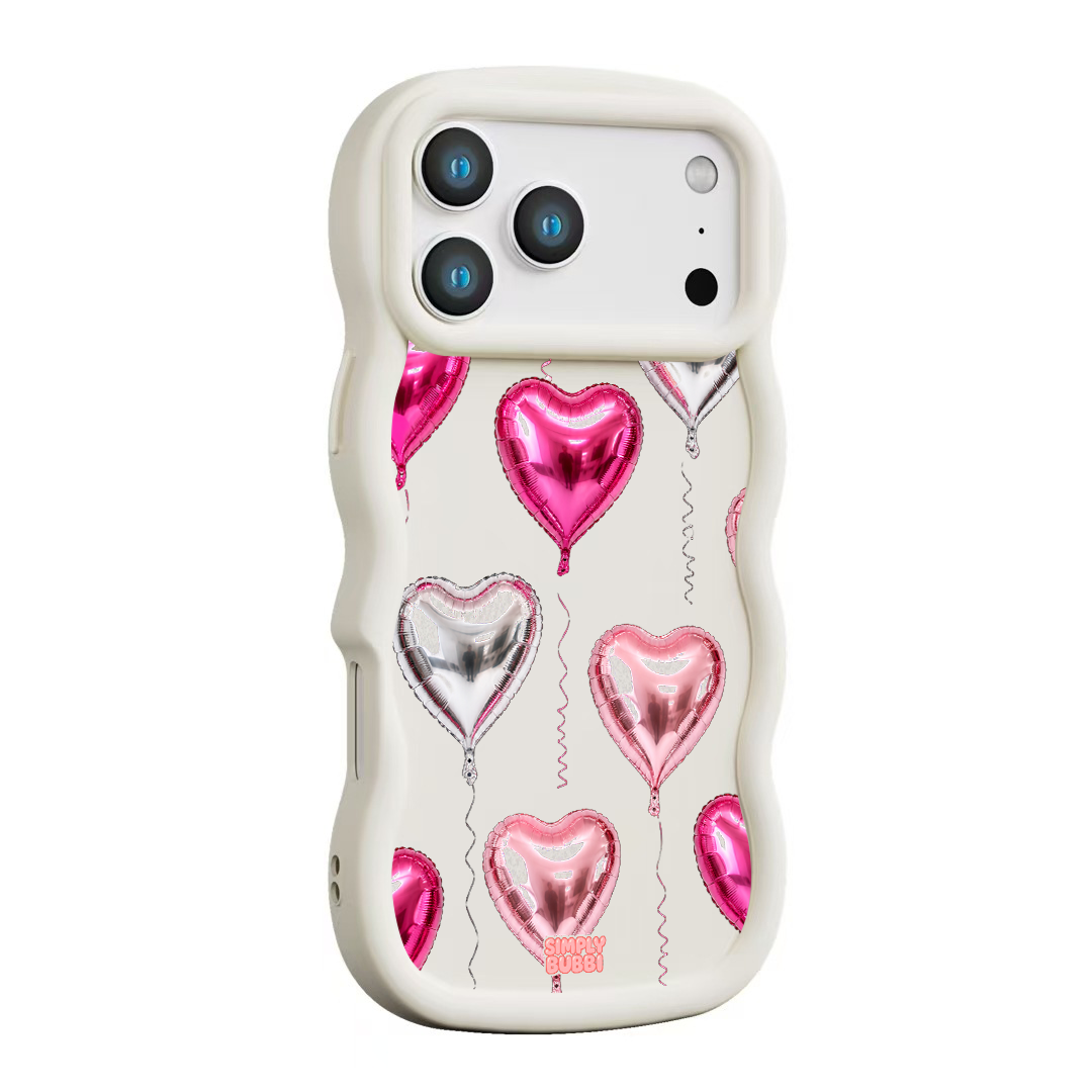 Foil Heart Balloon Repeat Wavy iPhone Case – product view 11