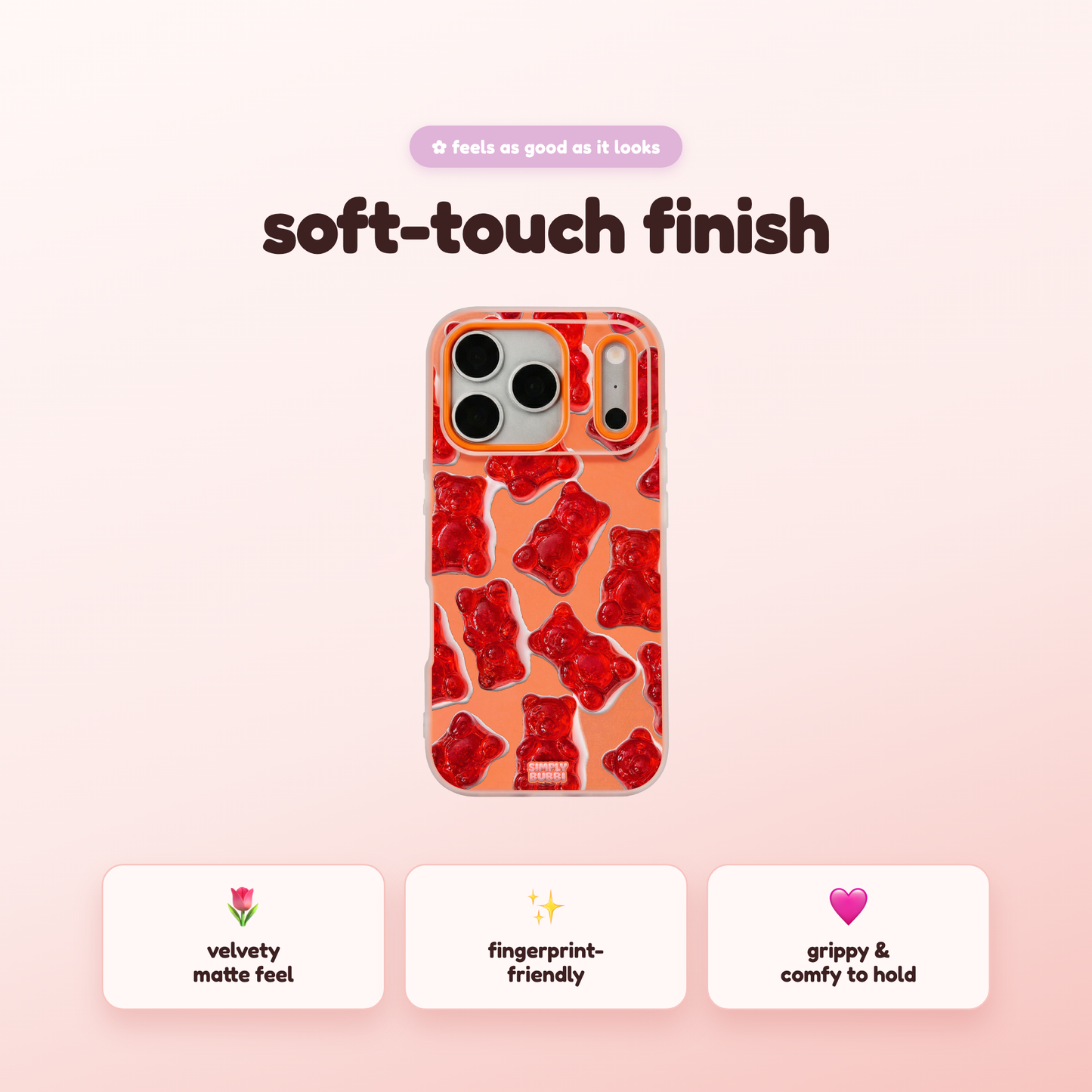 Red Jelly Gummy Bear Repeat Pop iPhone Case – product view 5