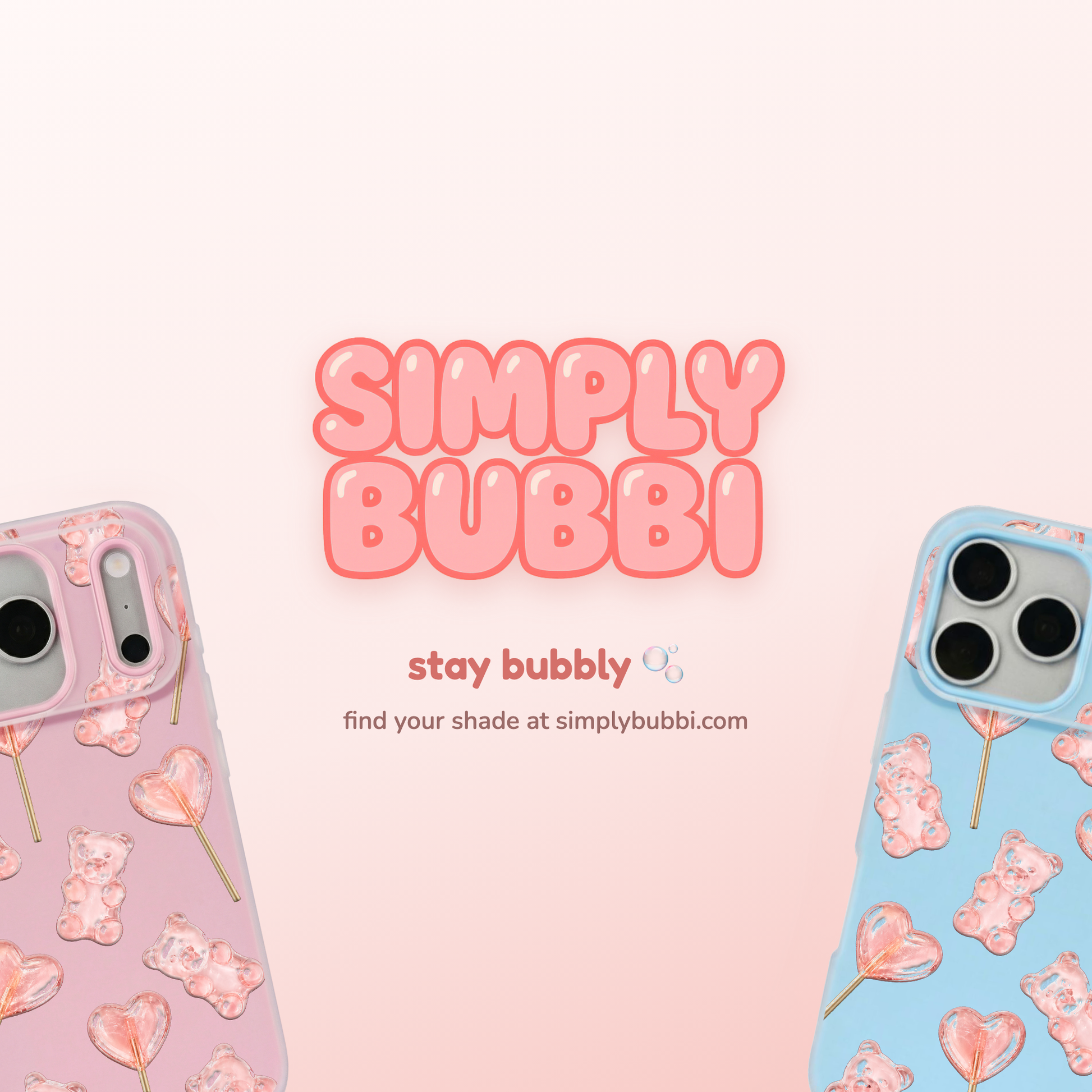 Blush Gummy Bear Heart Lollipop Repeat Pop iPhone Case – product view 6