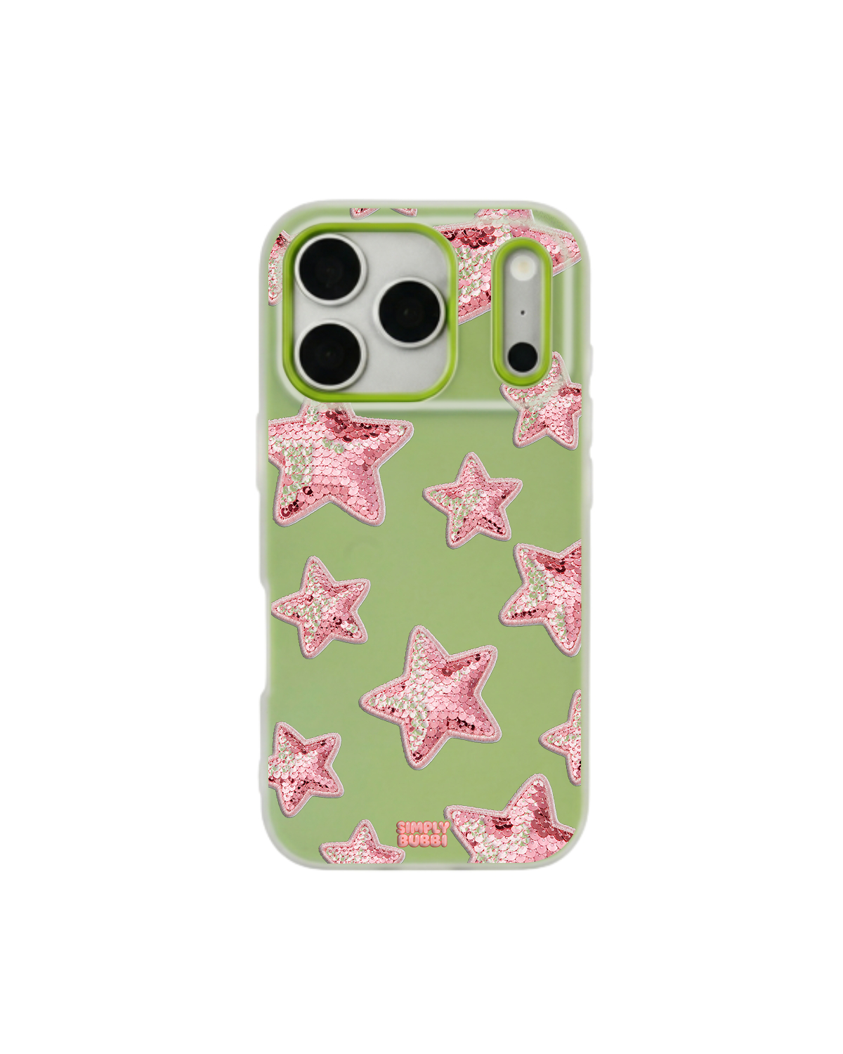 Rose Sequin Star Repeat Pop iPhone Case