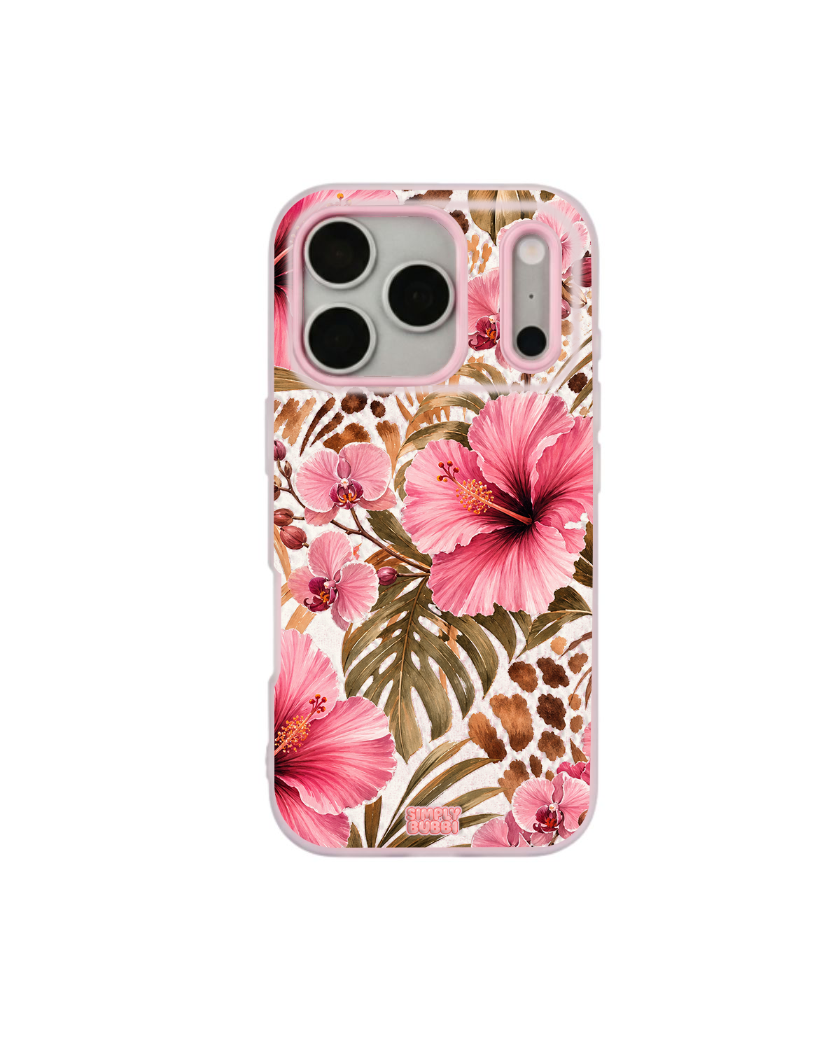 Wild Hibiscus Pop iPhone Case – Pink color