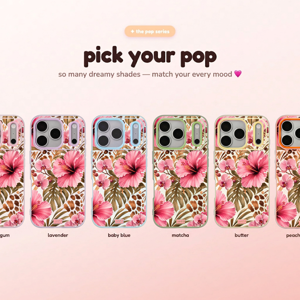 Wild Hibiscus Pop iPhone Case – product view 1