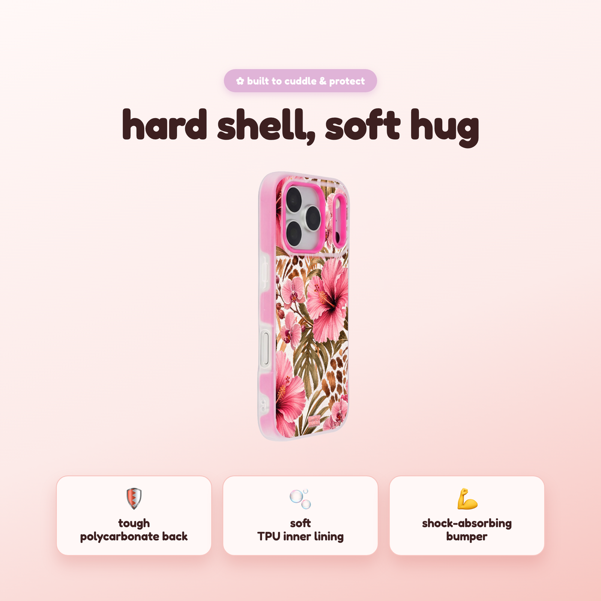 Wild Hibiscus Pop iPhone Case – product view 2