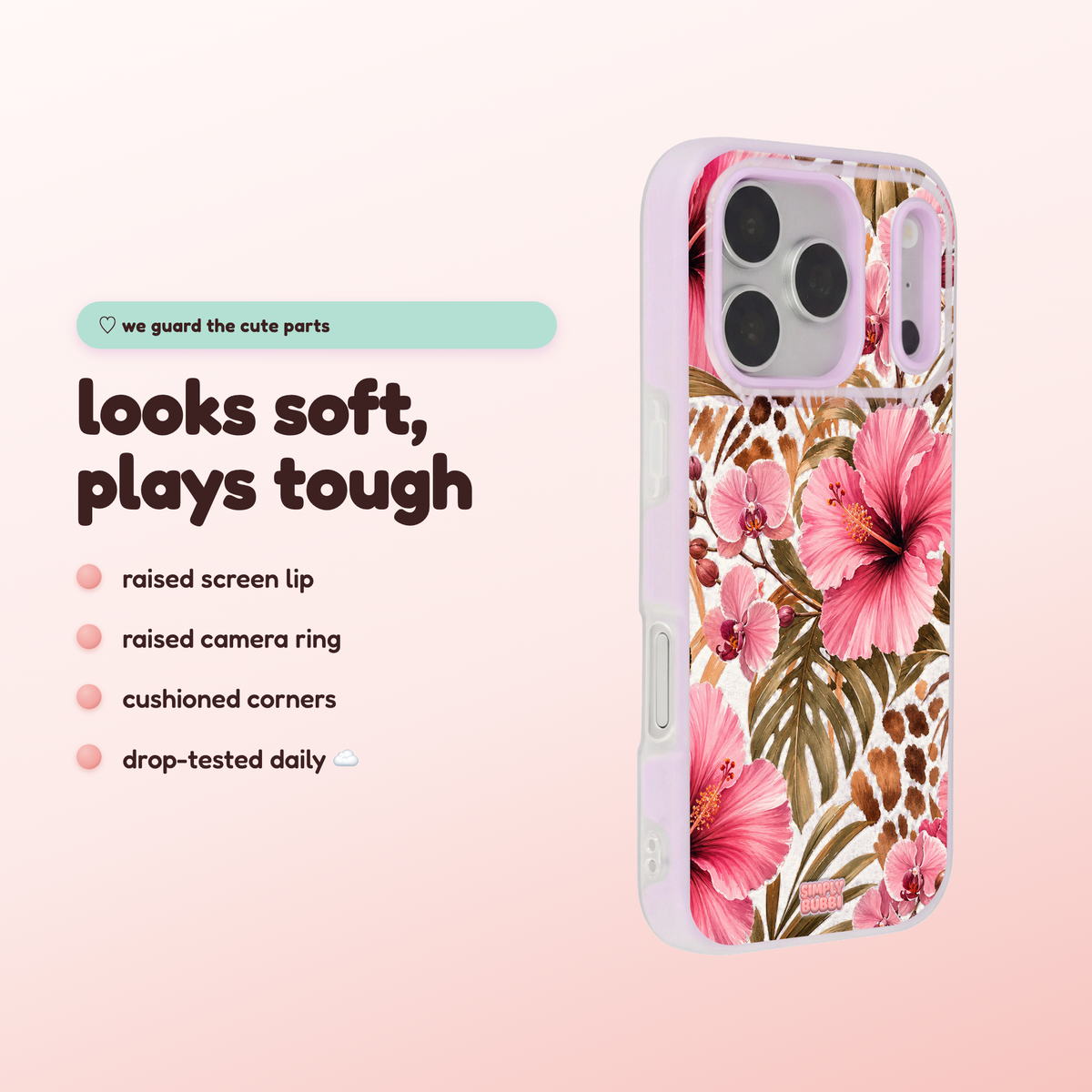 Wild Hibiscus Pop iPhone Case – product view 3
