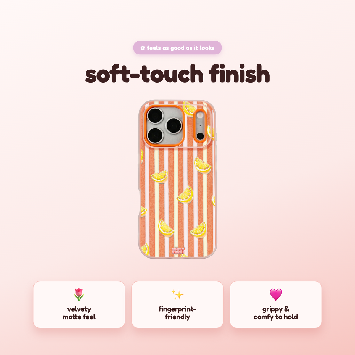 Lemon Stripes Pop iPhone Case – product view 5