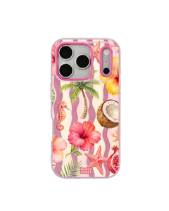 Tropical Waves Pop iPhone Case – Hot Pink