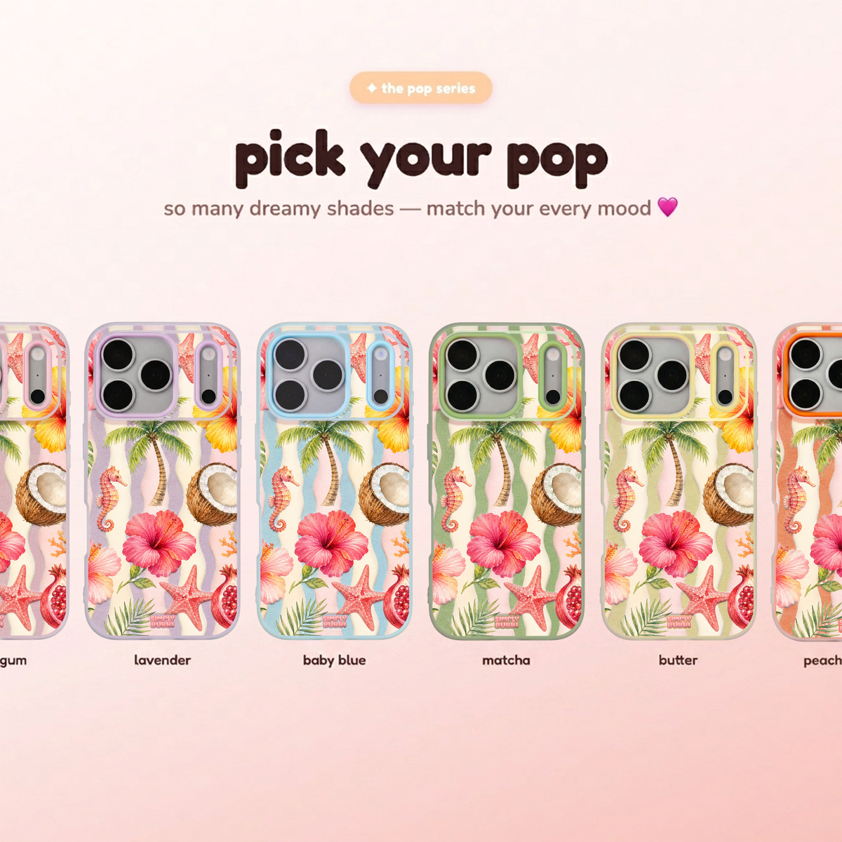 Tropical Waves Pop iPhone Case – product view 1