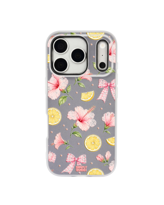 Tropical Gingham Pop iPhone Case – Gray color