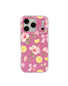 Tropical Gingham Pop iPhone Case – Hot Pink