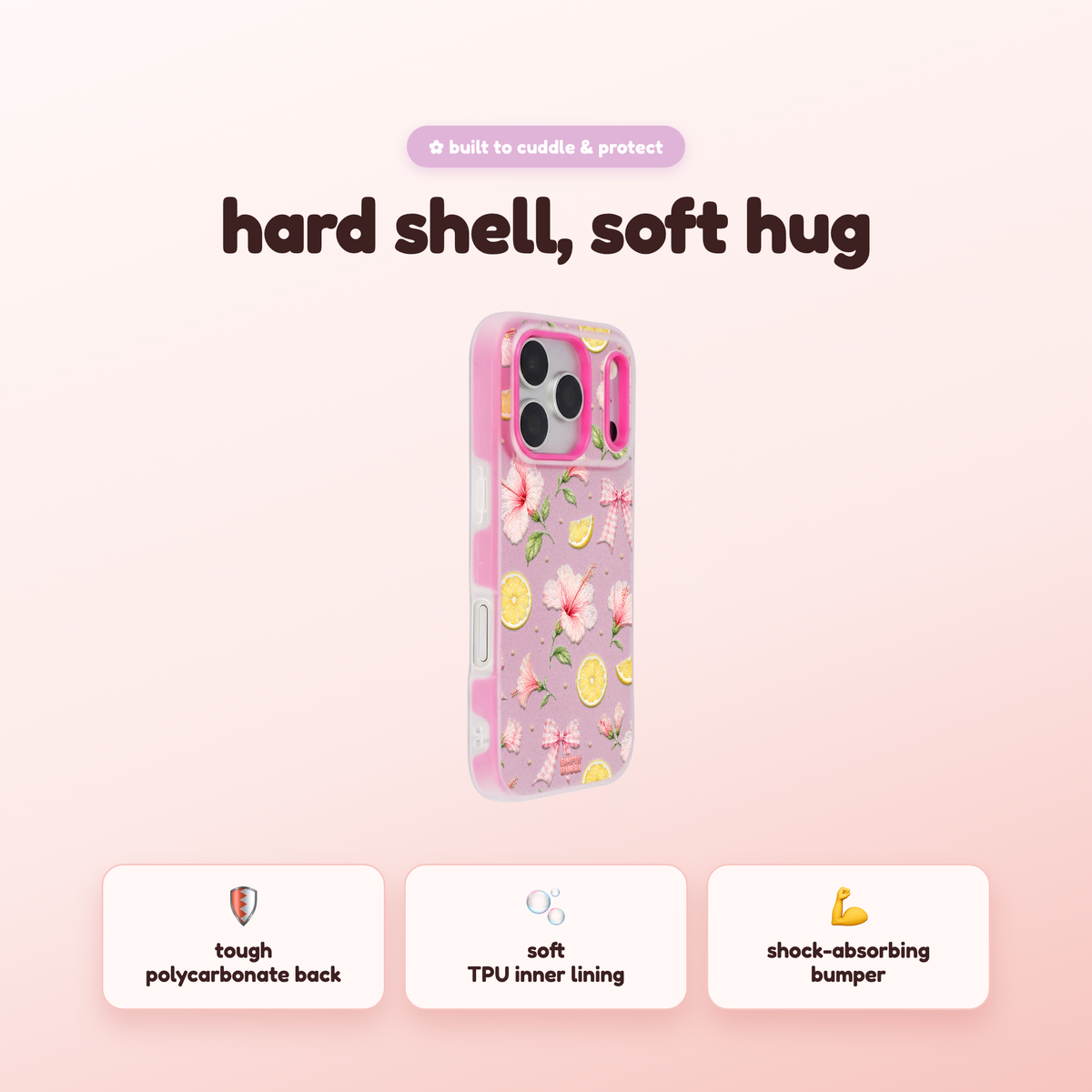 Tropical Gingham Pop iPhone Case