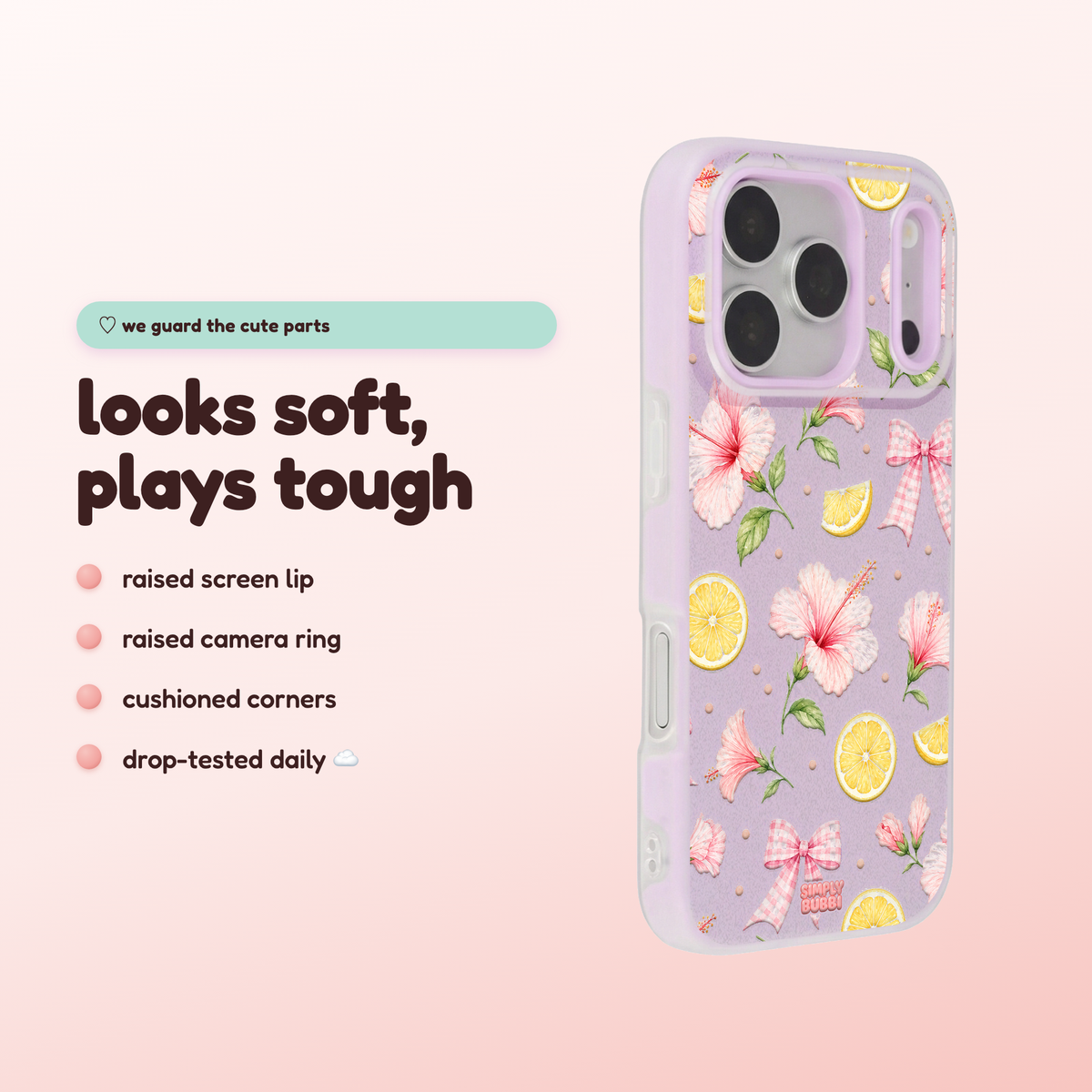 Tropical Gingham Pop iPhone Case – product view 3