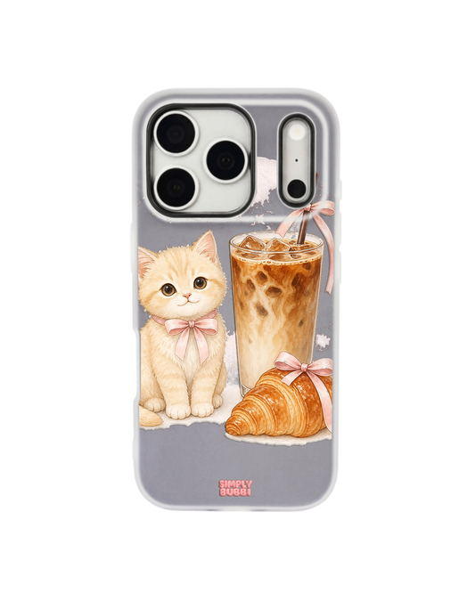 Cafe Kitten Pop iPhone Case – Gray color