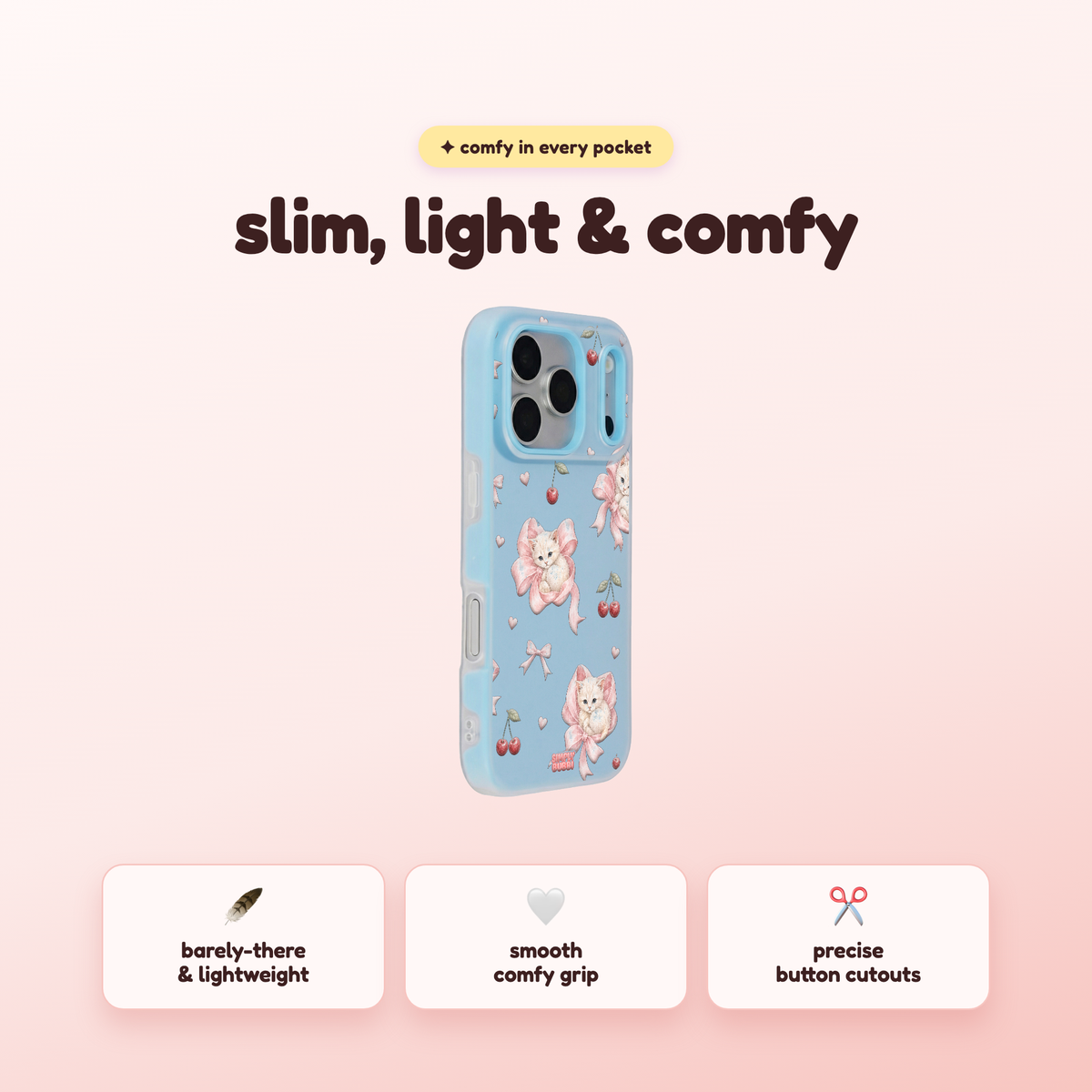 Bow Kitten Pop iPhone Case – product view 4