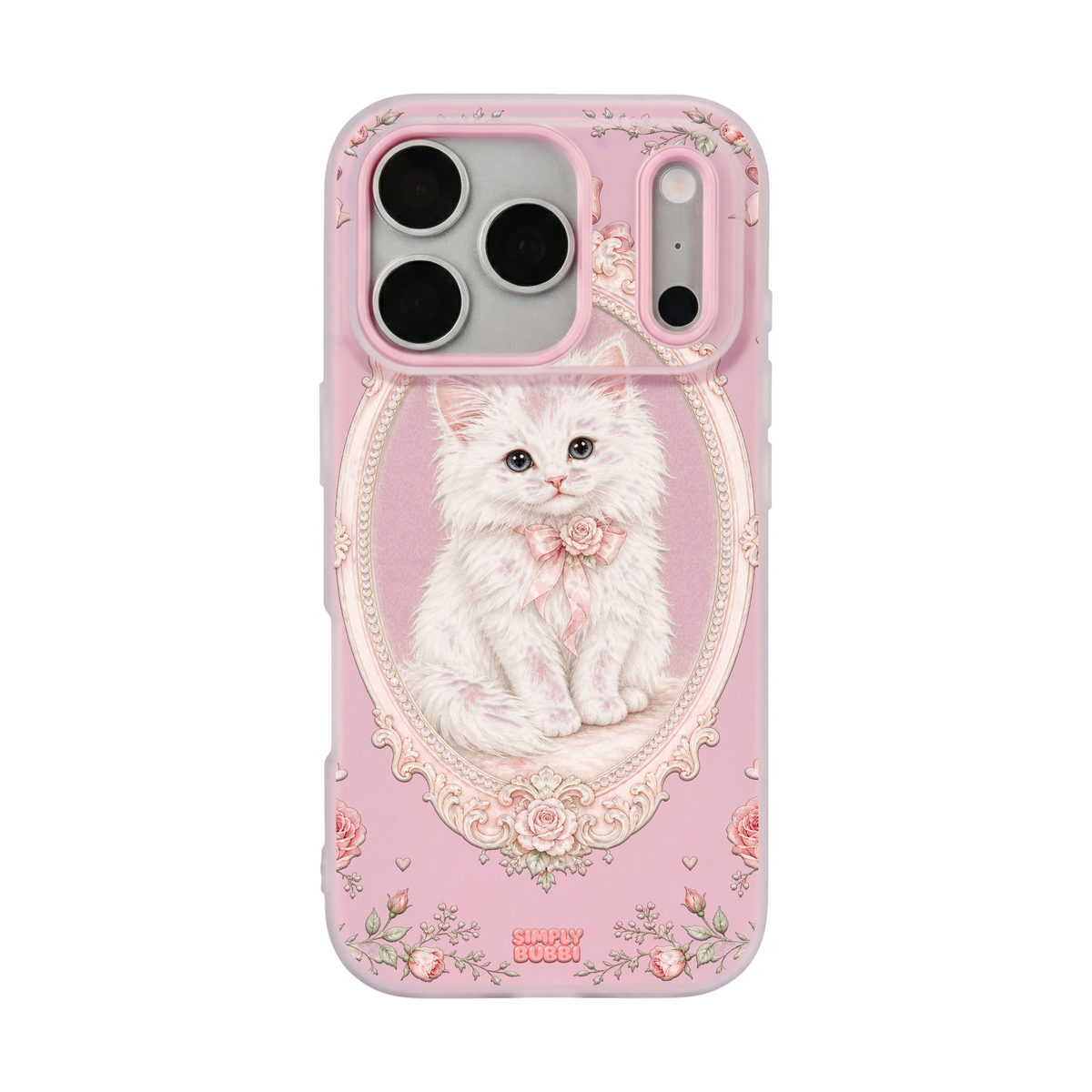 Cameo Kitten Pop iPhone Case – Blush color