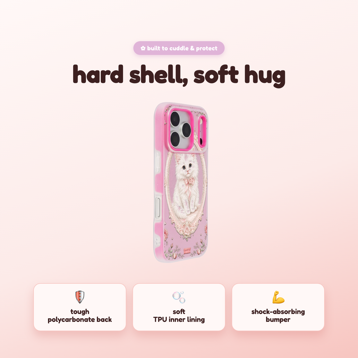 Cameo Kitten Pop iPhone Case
