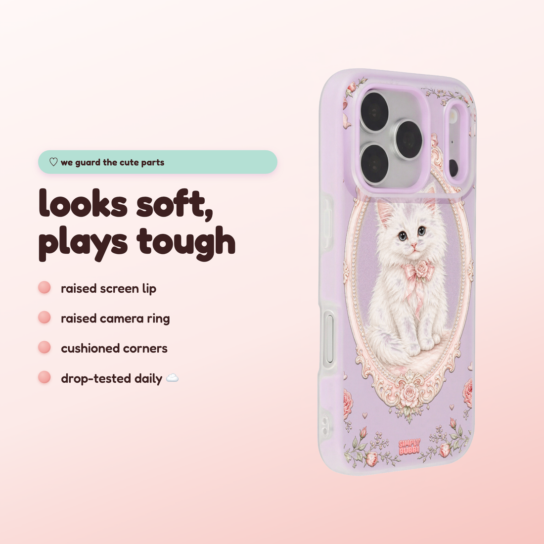 Cameo Kitten Pop iPhone Case