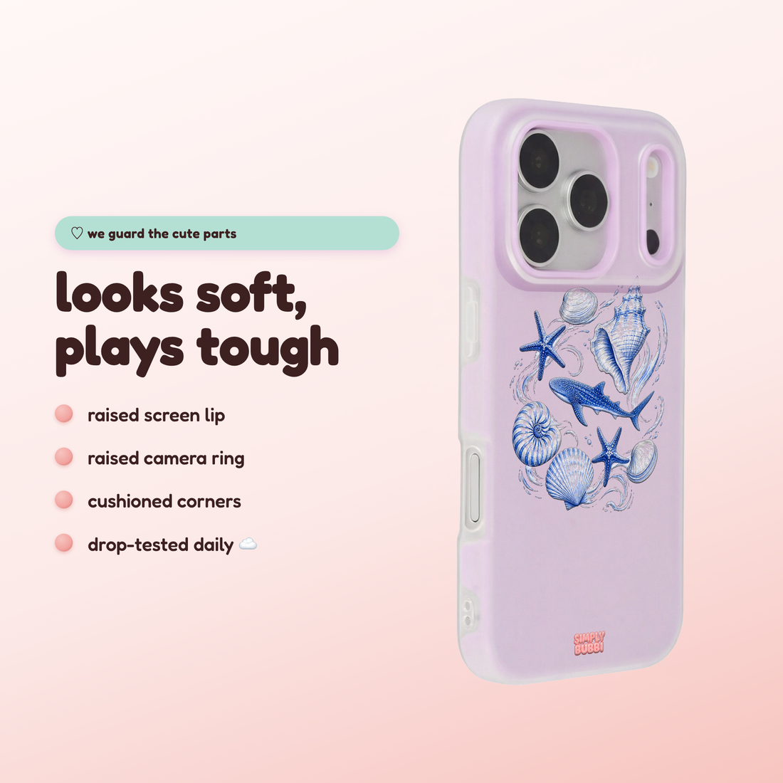 Blue Shells Pop iPhone Case