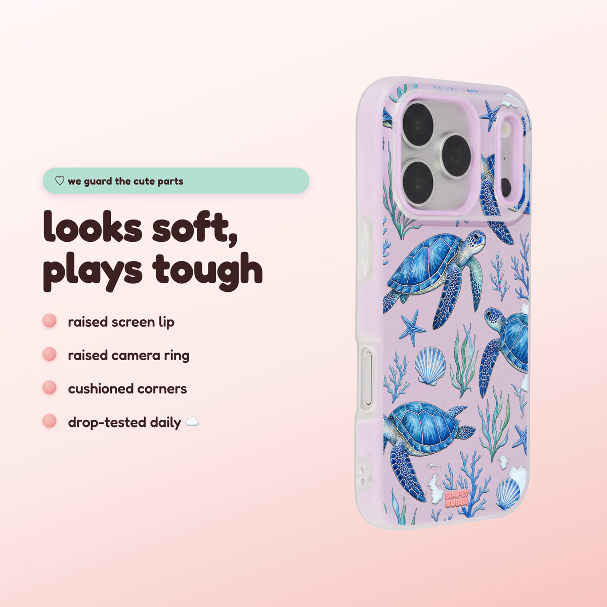 Coral Turtles Pop iPhone Case – product view 3