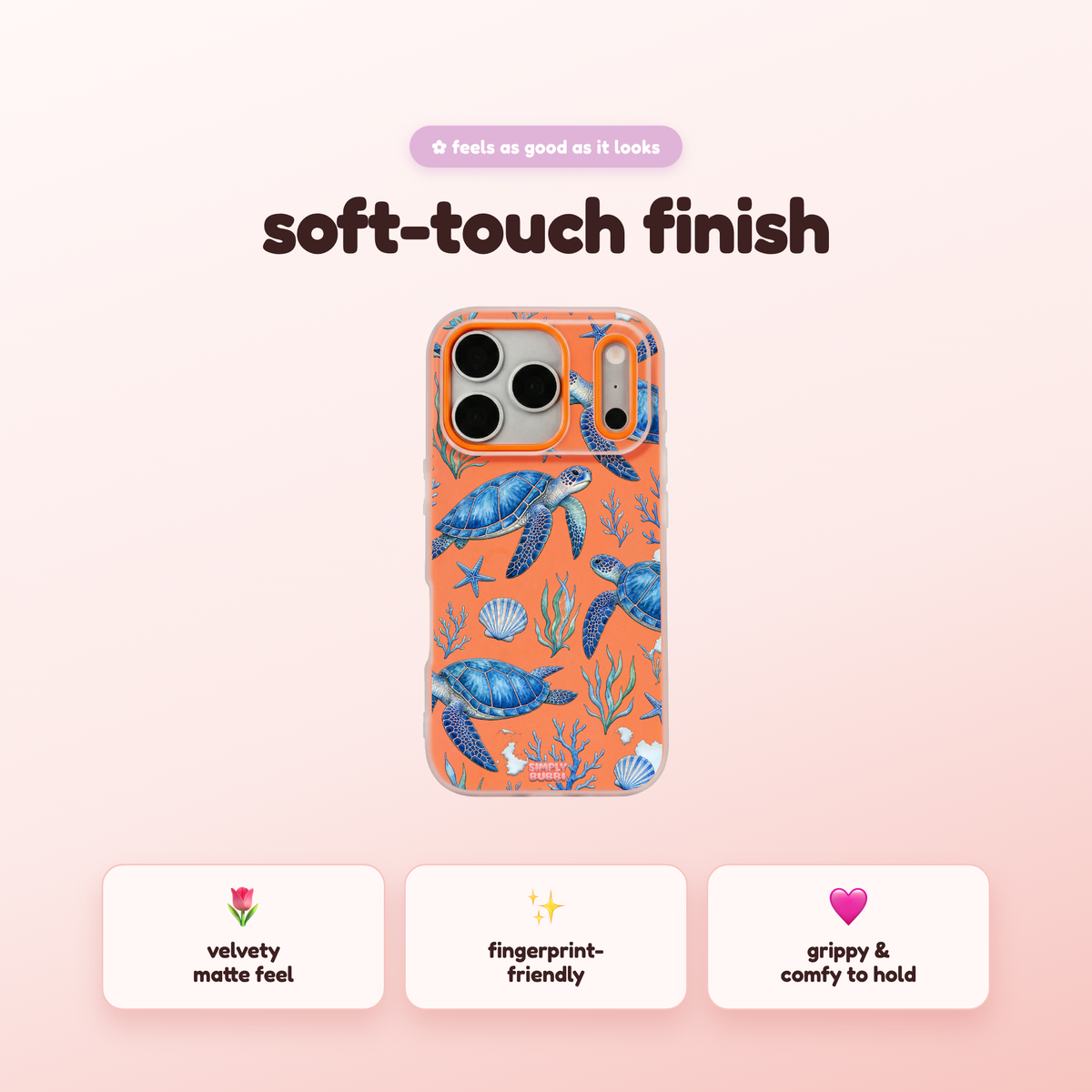 Coral Turtles Pop iPhone Case – product view 5