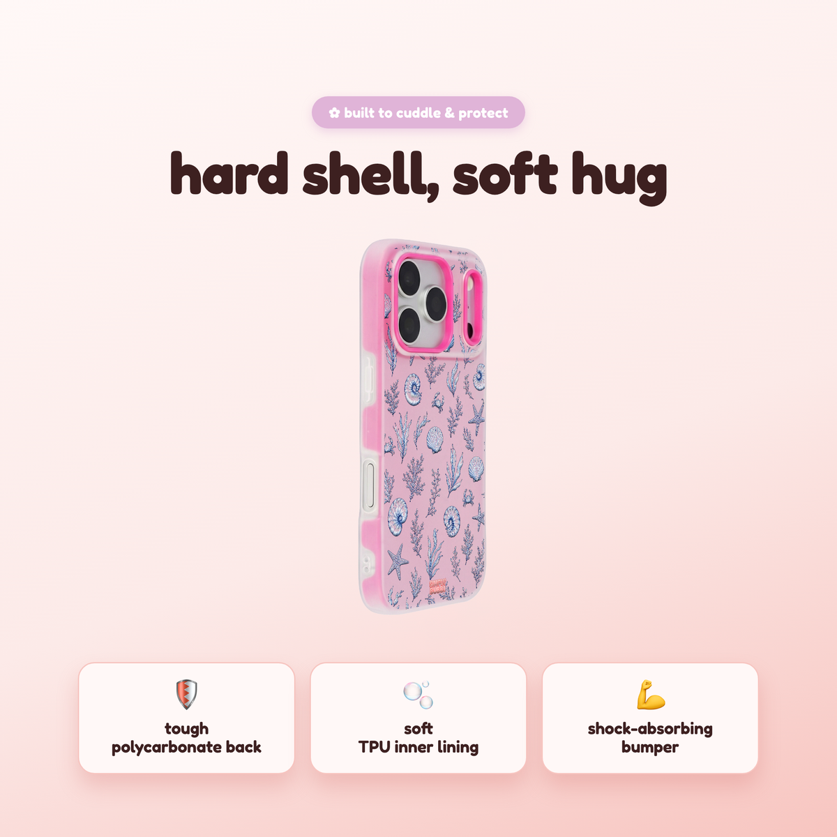 Ocean Sketch Pop iPhone Case – product view 2