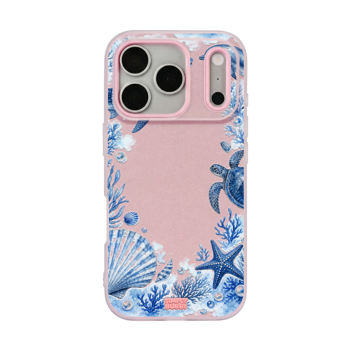 Ocean Frame Pop iPhone Case – Blush color