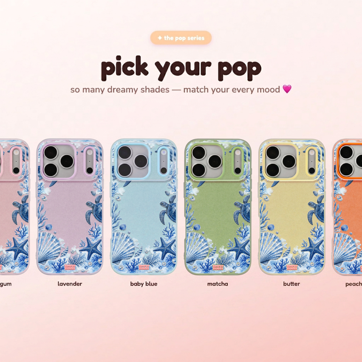 Ocean Frame Pop iPhone Case – product view 1