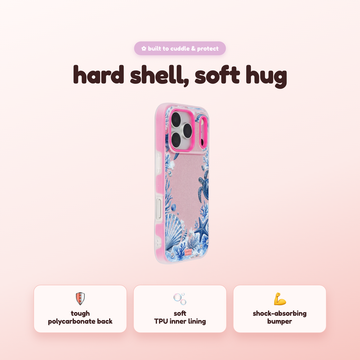 Ocean Frame Pop iPhone Case – product view 2
