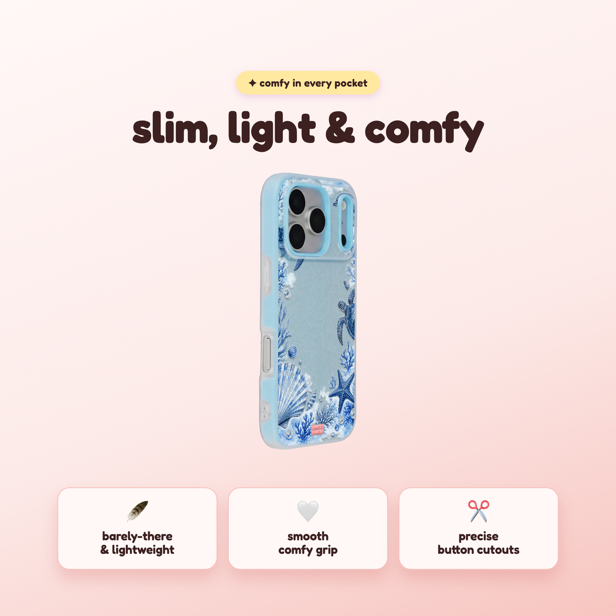 Ocean Frame Pop iPhone Case – product view 4