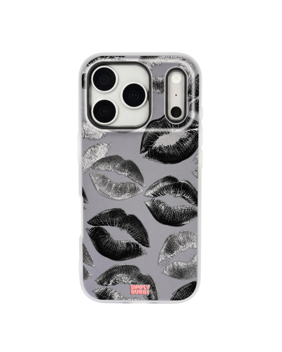 Lipstick Noir Pop iPhone Case – Gray color