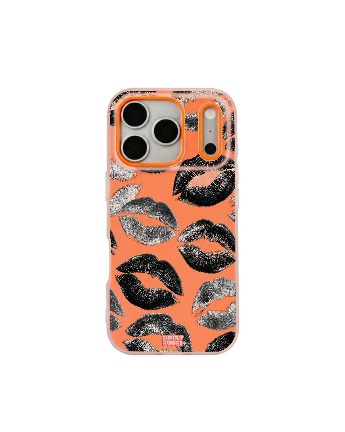 Lipstick Noir Pop iPhone Case – Orange color