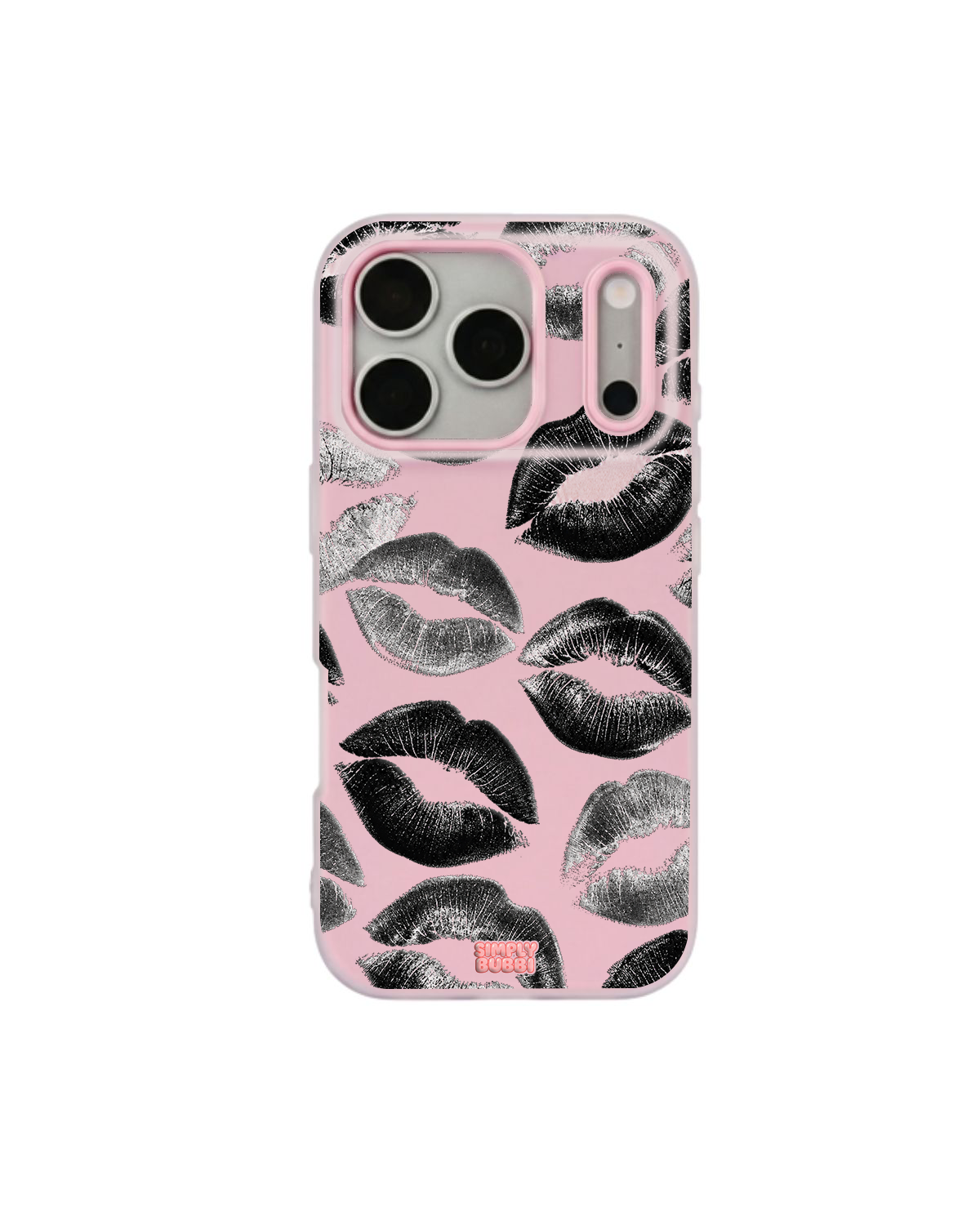 Lipstick Noir Pop iPhone Case – Pink color