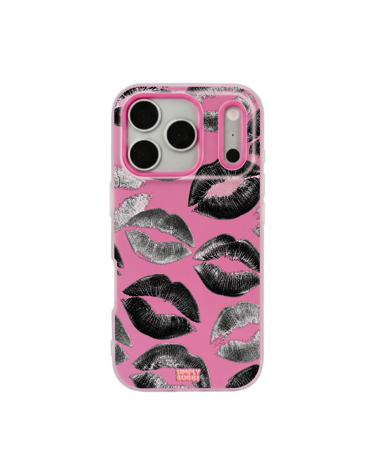 Lipstick Noir Pop iPhone Case – Hot Pink color