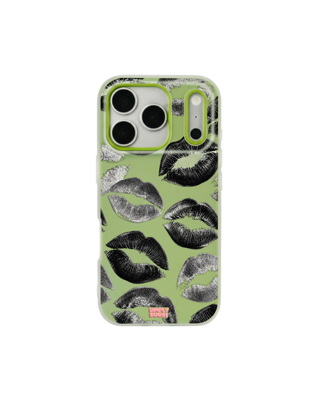 Lipstick Noir Pop iPhone Case – Lime color