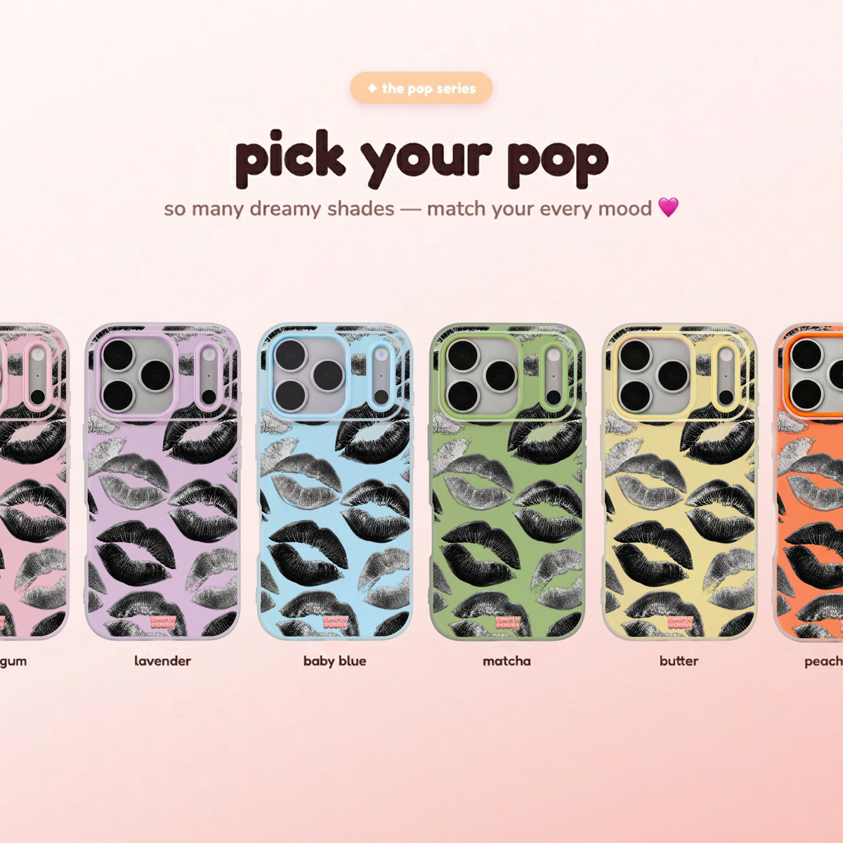 Lipstick Noir Pop iPhone Case – product view 1