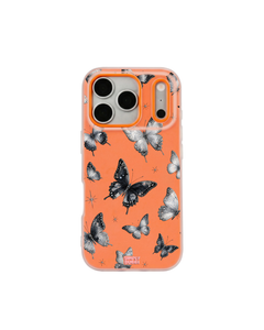 Crystal Butterflies Pop iPhone Case – Orange