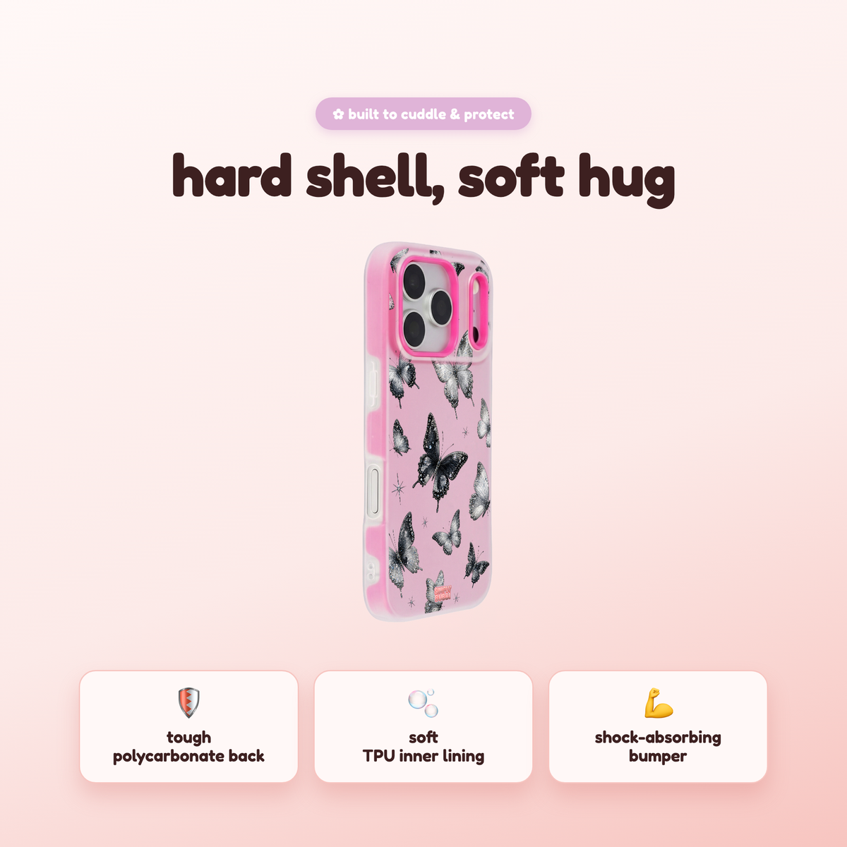 Crystal Butterflies Pop iPhone Case – product view 2