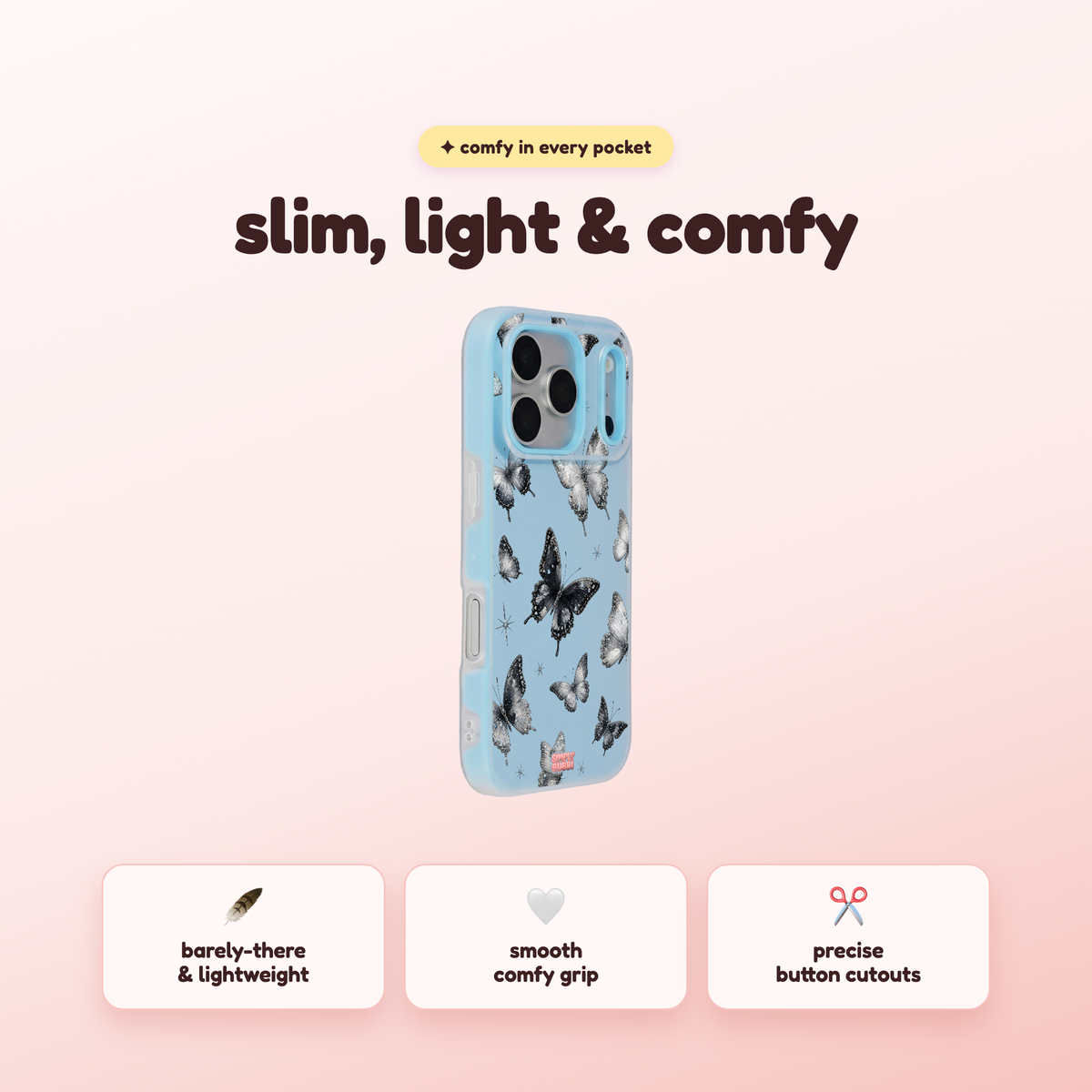 Crystal Butterflies Pop iPhone Case – product view 4