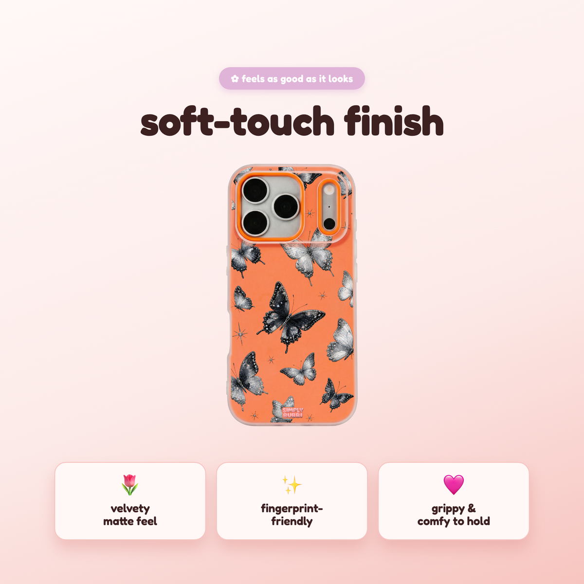 Crystal Butterflies Pop iPhone Case – product view 5