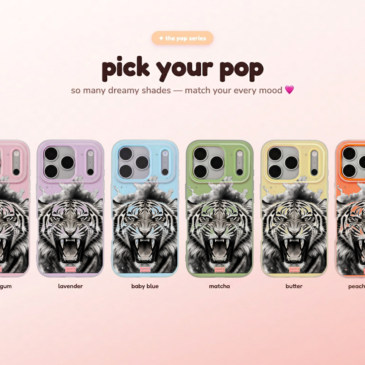 Crystal Tiger Pop iPhone Case – product view 1