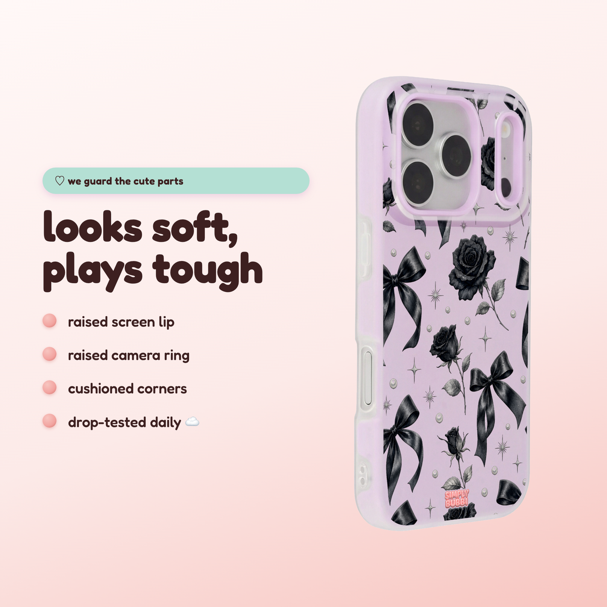 Midnight Rose Pop iPhone Case – product view 3