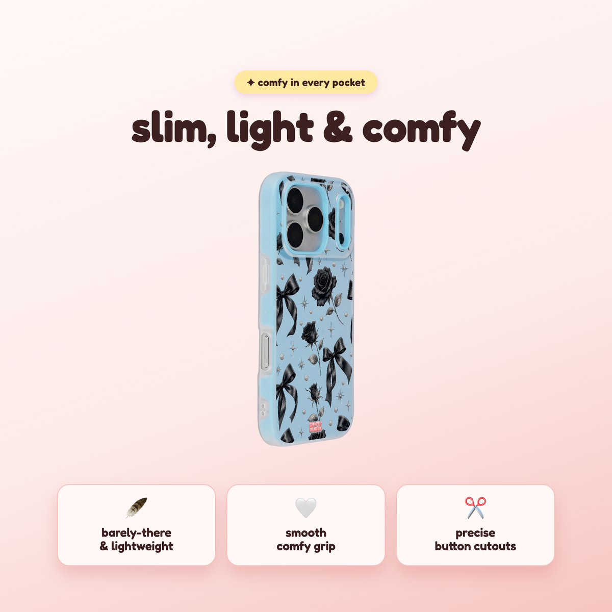 Midnight Rose Pop iPhone Case – product view 4