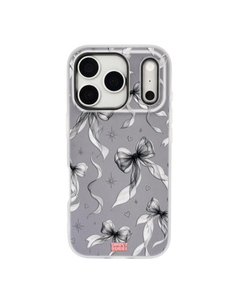 Noir Bows Pop iPhone Case – Gray